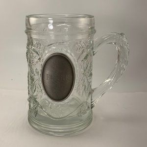 Engraved "Frank" Beer Mug - Detailed Cut Glass